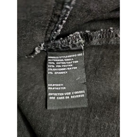 TRIBAL JEANS ~Woman Size SPetite~ Black Denim Jean Jacket Vest Stretch NWT $144. - Picture 8 of 14